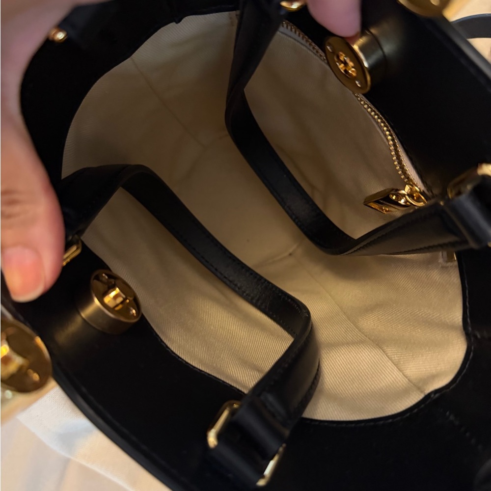 Jacquemus The Small Bambola Black Leather Bucket Bag NBW - Picture 6 of 15